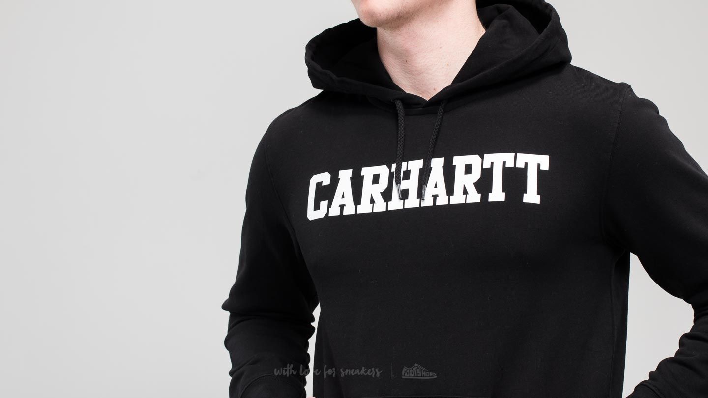 Hooded college cheap sweatshirt carhartt