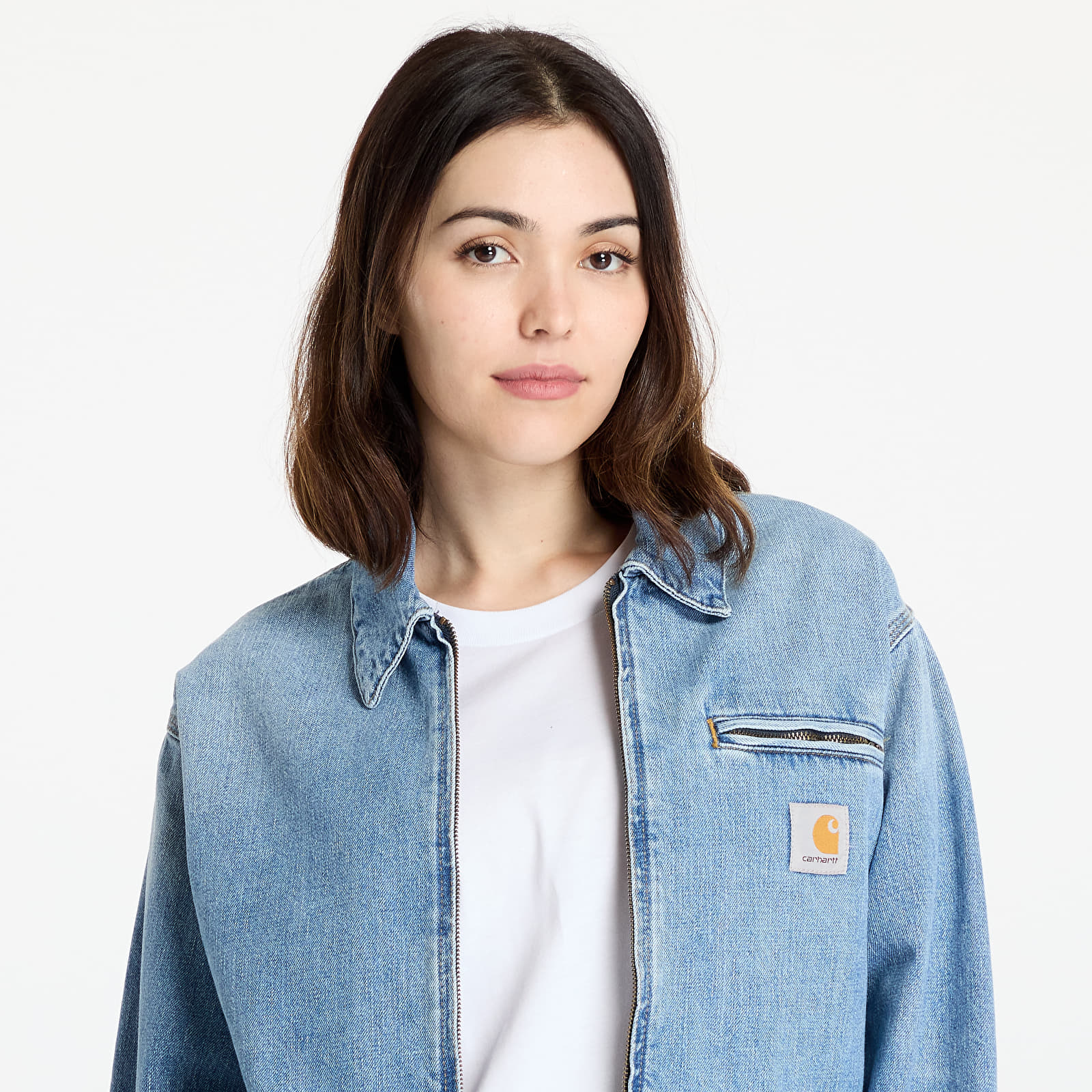 Vestes pour hommes Carhartt WIP OG Detroit Jacket UNISEX Blue Burst Washed