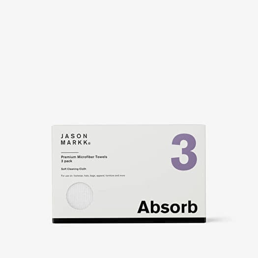 Jason Markk Premium Microfiber Towel 3 Pack White