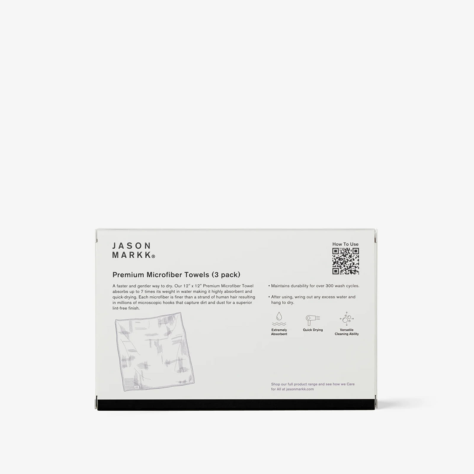 Cipőápolás Jason Markk Premium Microfiber Towel 3 Pack White