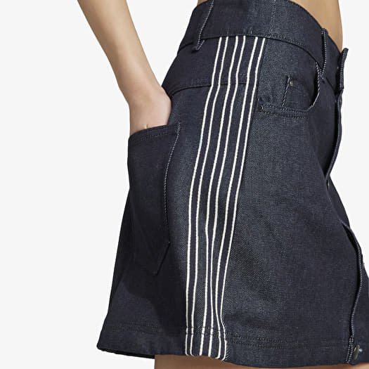 【ADIDAS】3S Denim Mini Skirt - Indigo Denim / JW2649 adidas Adicolor 3-Stripes Denim Mini Skirt - Blue | adidas UAE