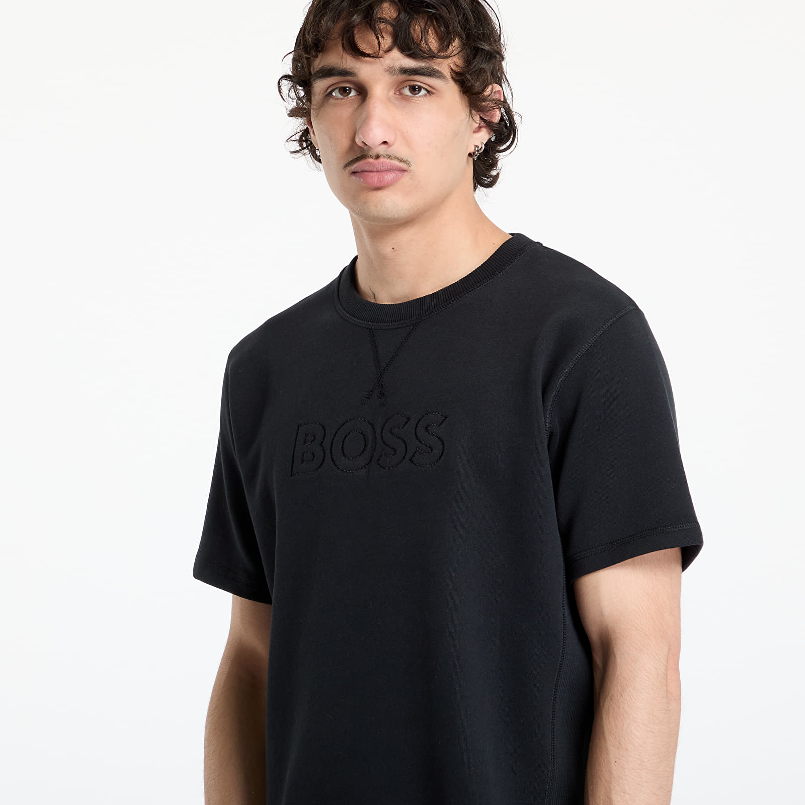 Pánská trička Hugo Boss Men-L-David T-Shirt Black