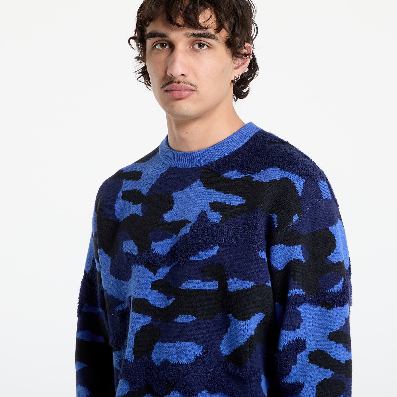 Svetre DIME Camo Chenille Knit UNISEX Marine