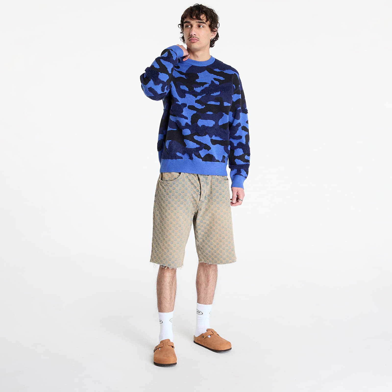 Svetre DIME Camo Chenille Knit UNISEX Marine