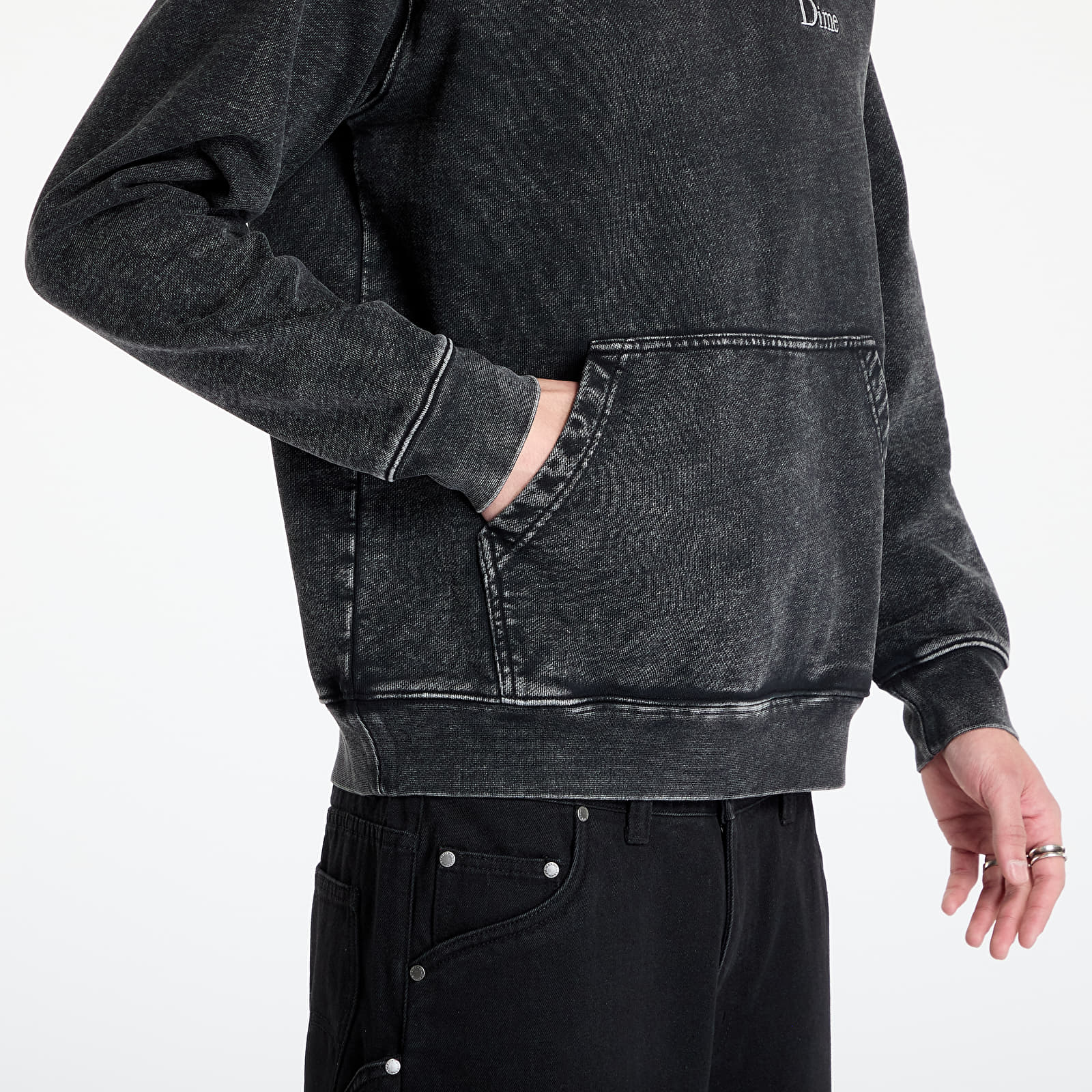 Kapucnis pulóverek és pulcsik DIME Classic French Terry Hoodie UNISEX Faded Black