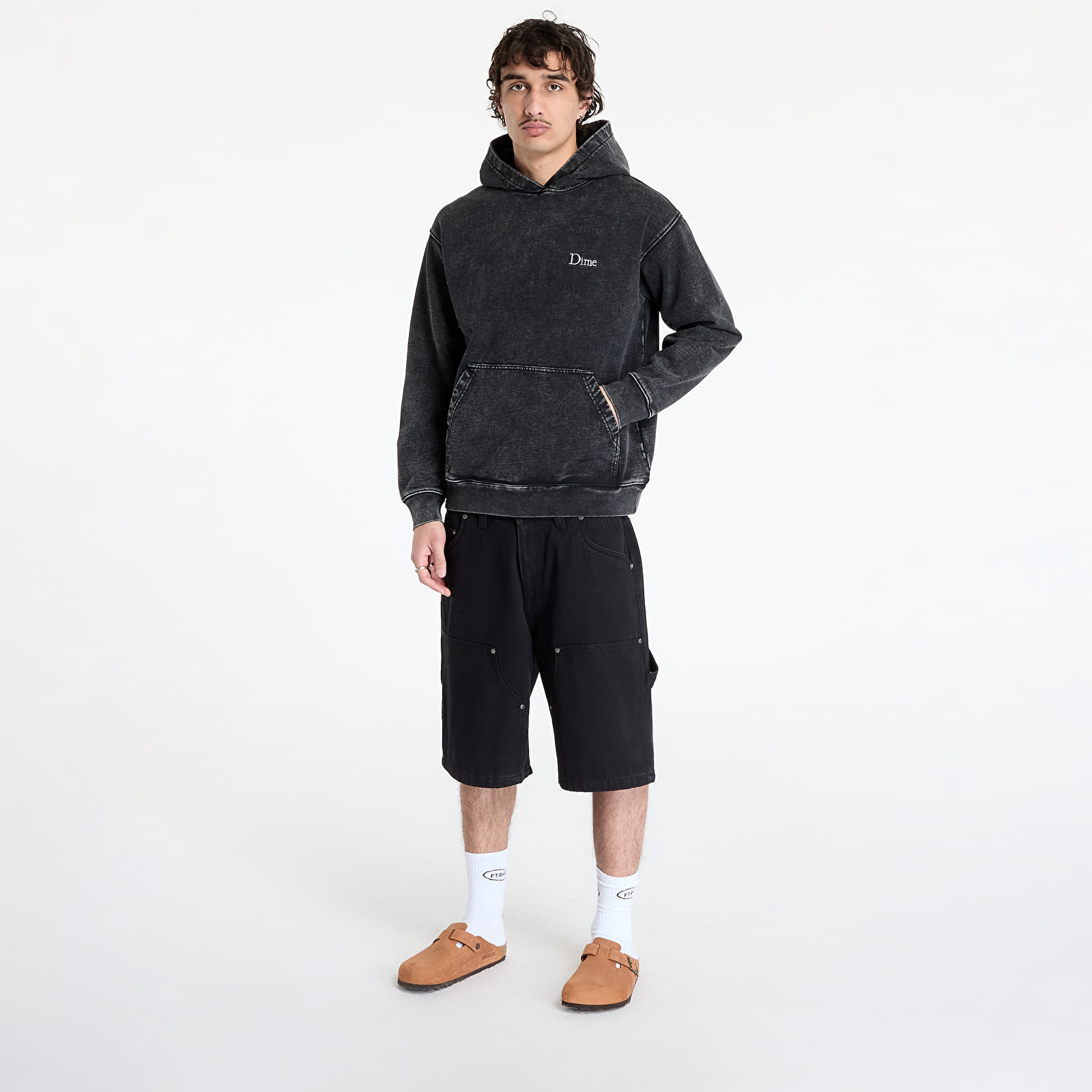Kapucnis pulóverek és pulcsik DIME Classic French Terry Hoodie UNISEX Faded Black