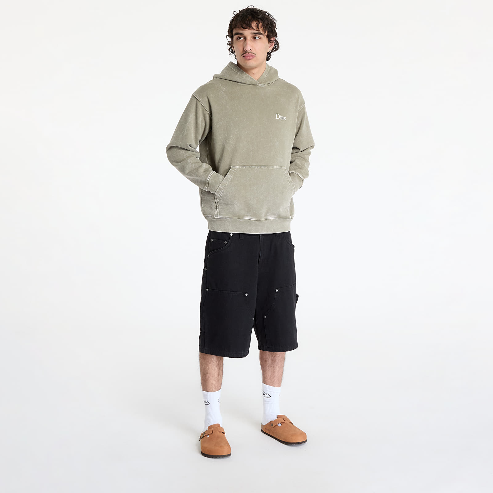Kapucnis pulóverek és pulcsik DIME Classic French Terry Hoodie UNISEX Faded Cement