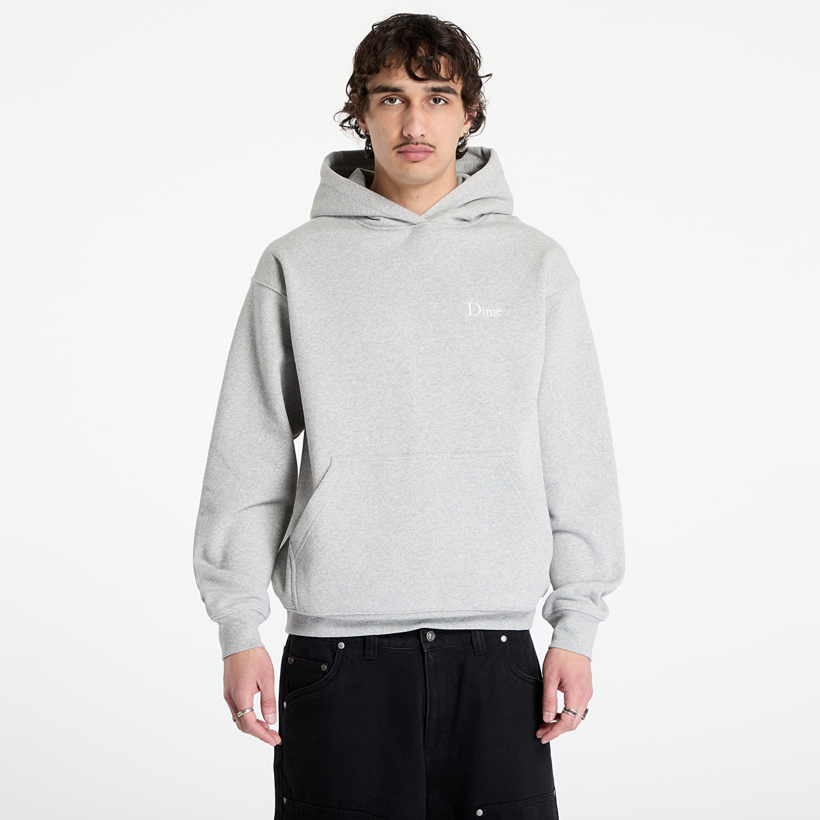 Sweatshirt DIME Classic Small Logo Hoodie UNISEX Heather Gray XL