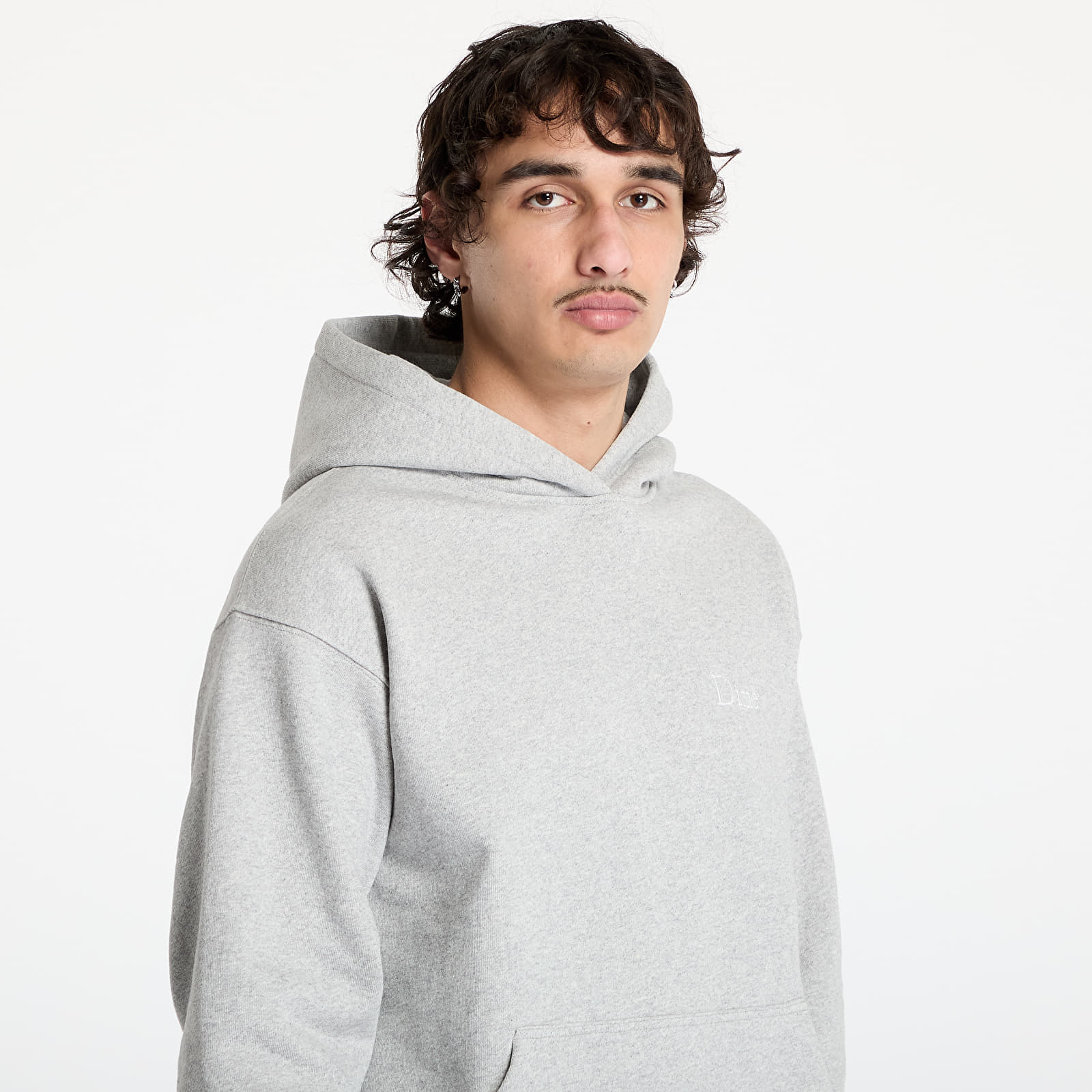 Kapucnis pulóverek és pulcsik DIME Classic Small Logo Hoodie UNISEX Heather Gray