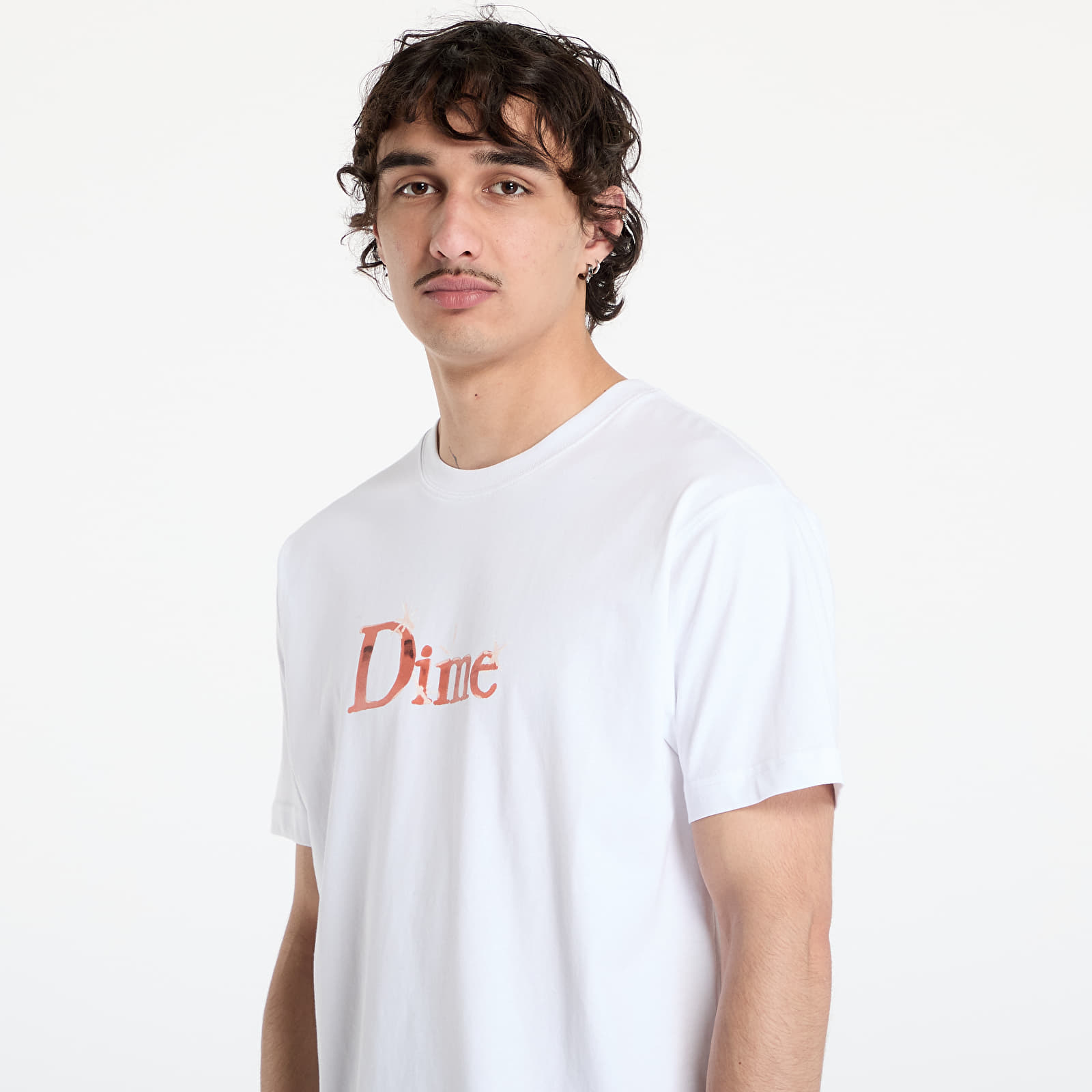 T-Shirts DIME Classic Shiny T-Shirt UNISEX White