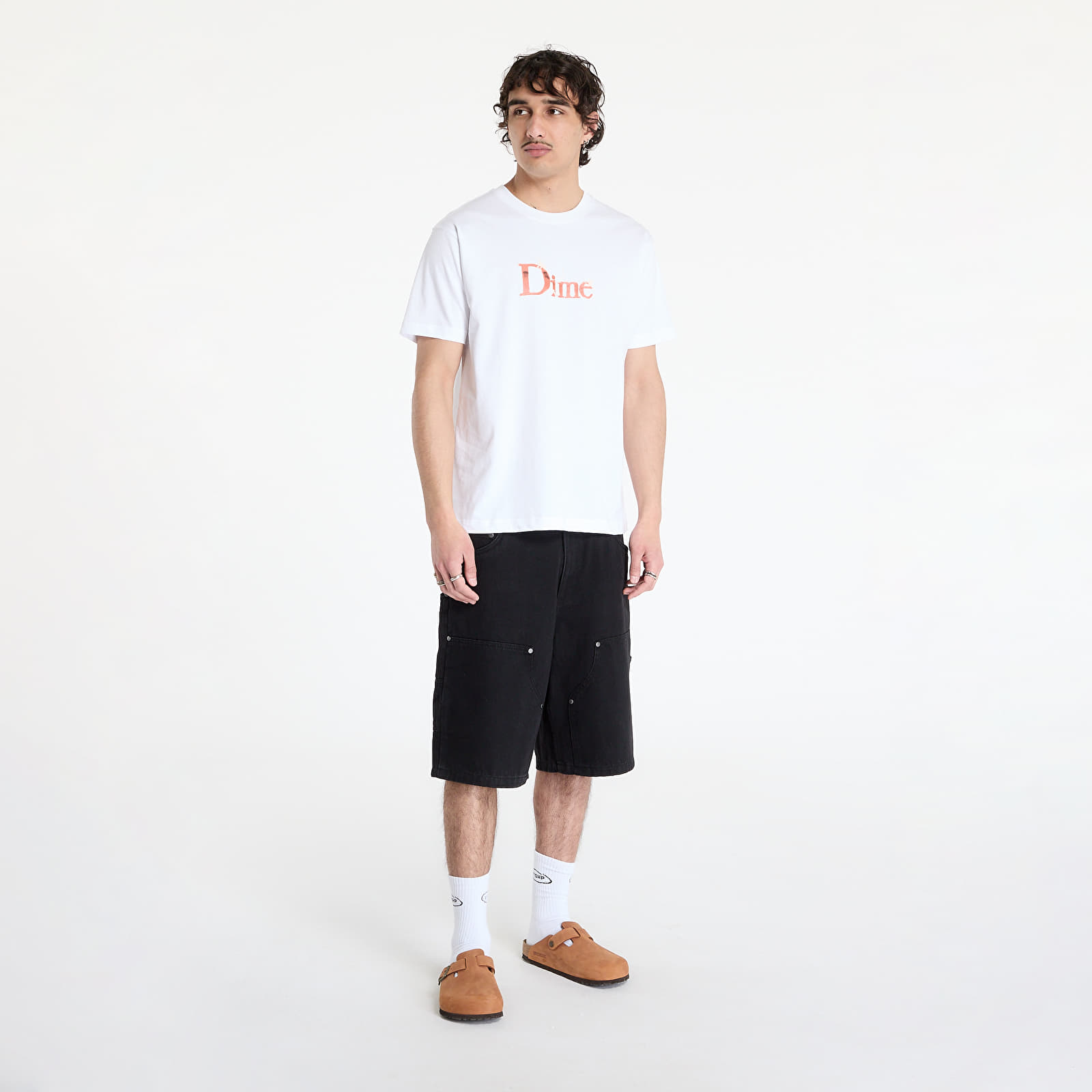 T-Shirts DIME Classic Shiny T-Shirt UNISEX White