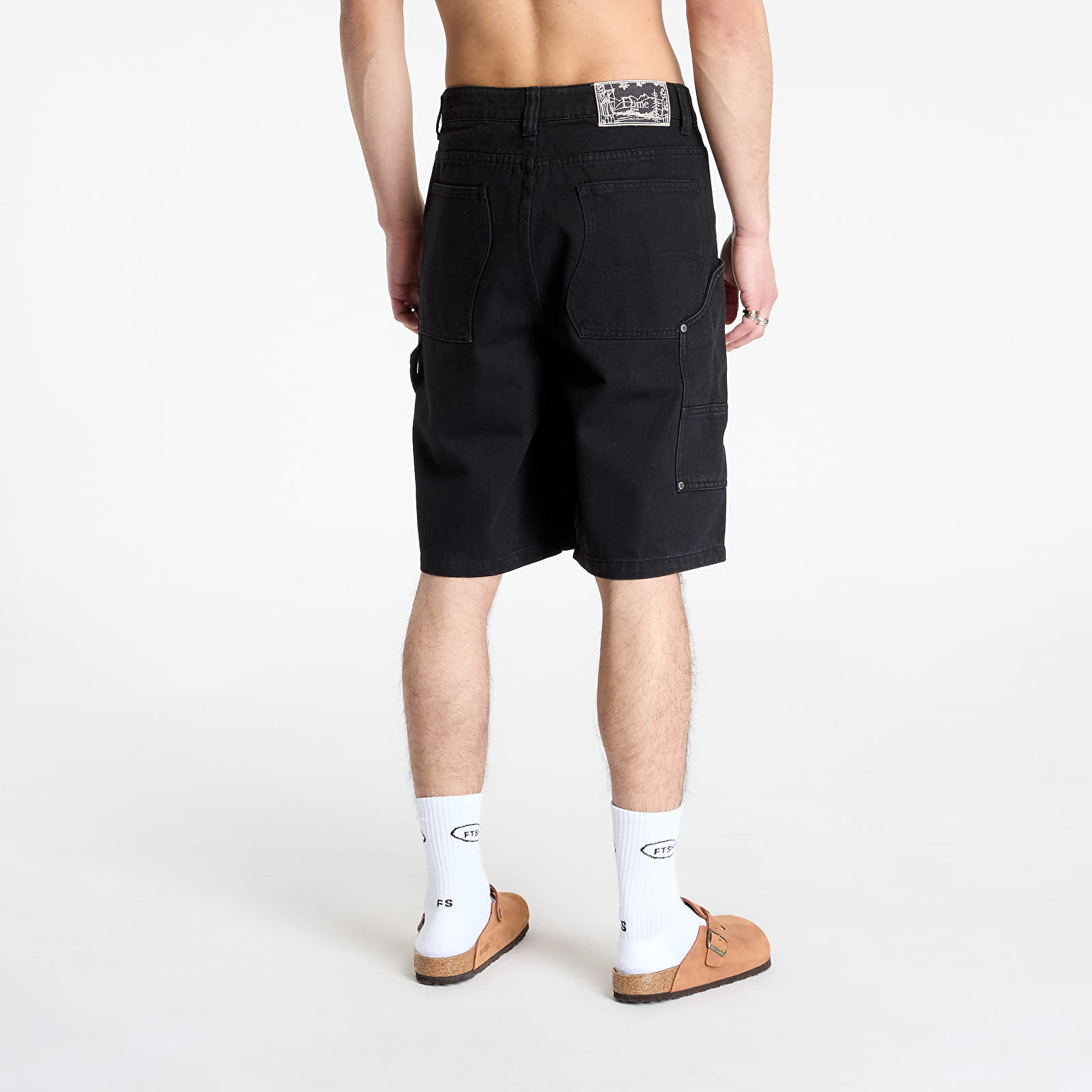 Meeste lühikesed püksid DIME Carpenter Denim Shorts Jet Black