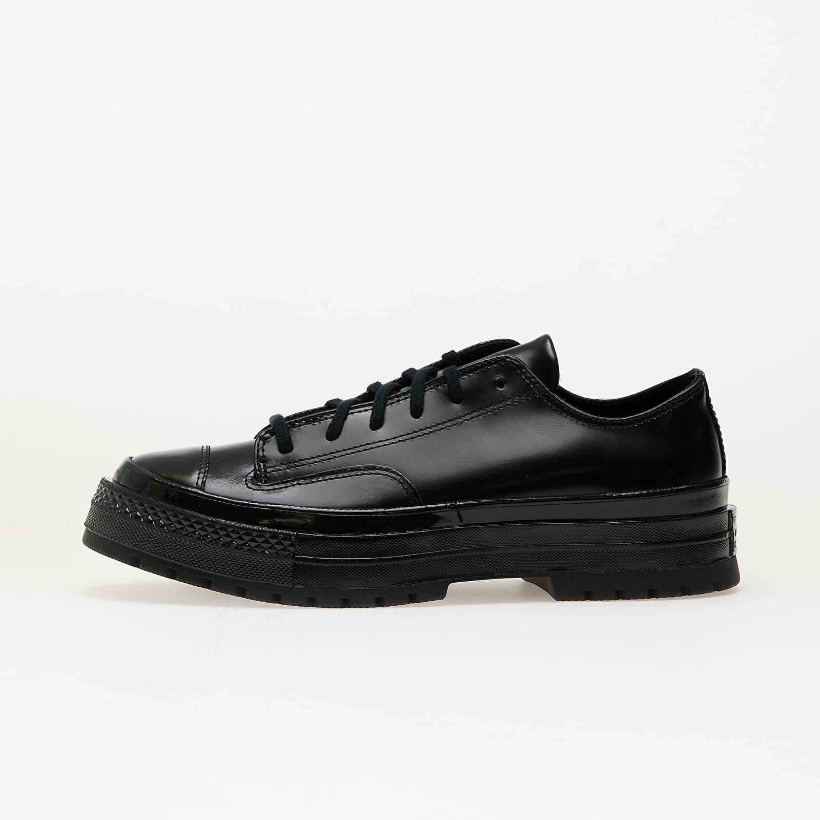 Levně Tenisky Converse Chuck 70 Formal Leather Black/ Black/ Black