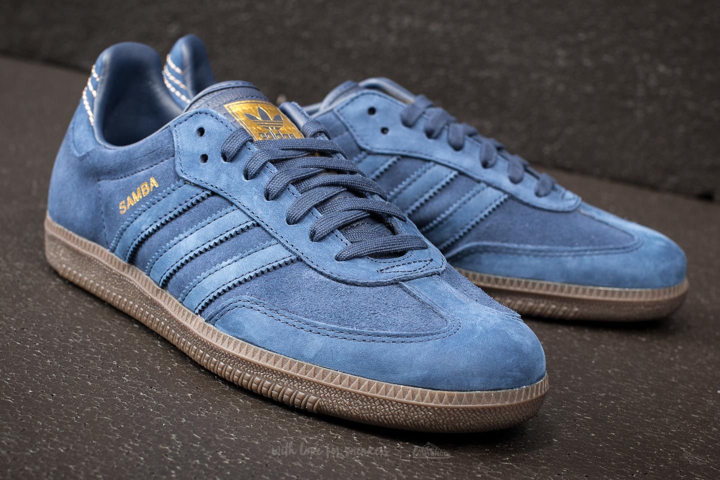 Herren Sneaker und Schuhe adidas Samba FB Dark Blue/ Dark Blue/ Gold  Metallic | Footshop