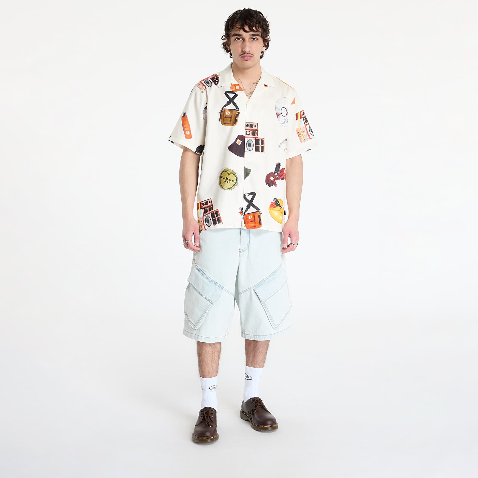 Cămăși Carhartt WIP S/S Jacob Rochester Shirt UNISEX Jacob Rochester Print/ Wax