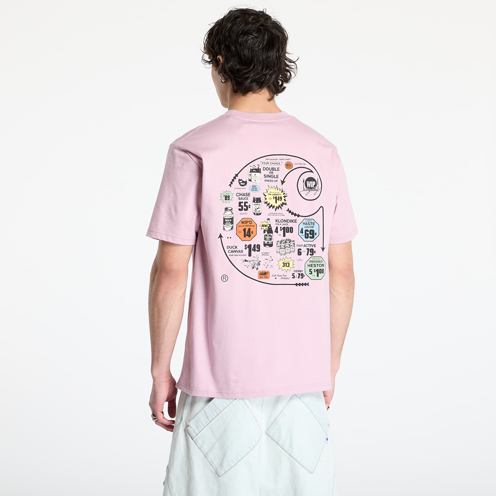 Koszulki Carhartt WIP S/S Catalogue C Logo T-Shirt UNISEX Hortensia