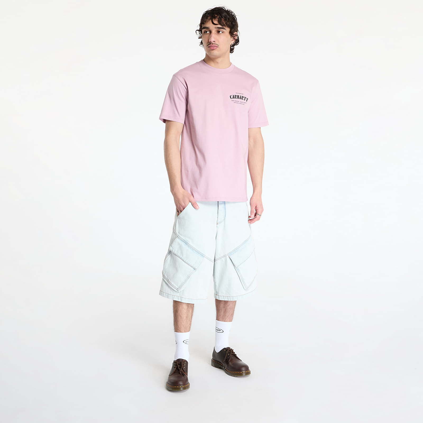 Koszulki Carhartt WIP S/S Catalogue C Logo T-Shirt UNISEX Hortensia