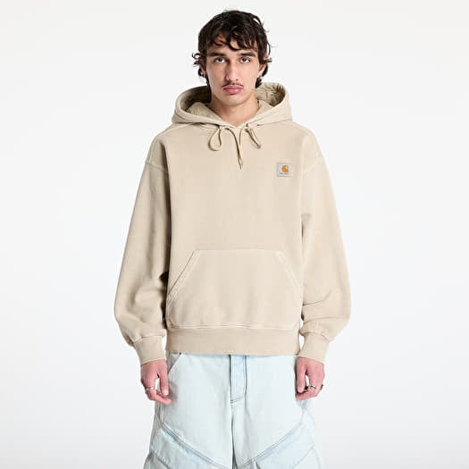 Carhartt WIP Hooded Nelson Sweat UNISEX Fleur De Sel Garment Dyed