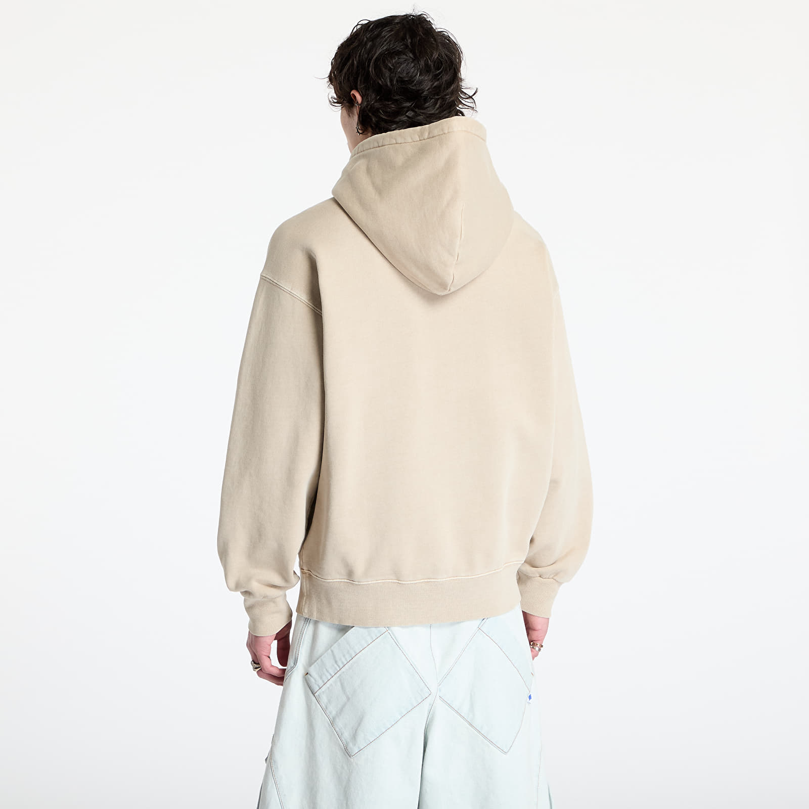 Hanorace Carhartt WIP Hooded Nelson Sweat UNISEX Fleur De Sel Garment Dyed