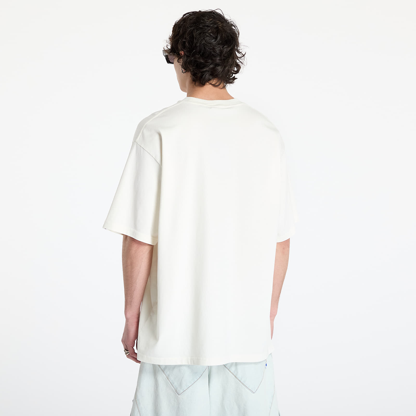 T-shirts A BATHING APE Heavy Washed Logo Relaxed Fit Tee UNISEX Ivory