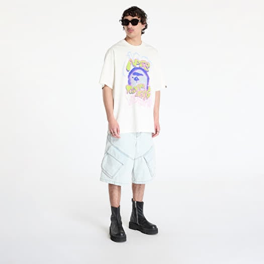 T-shirts A BATHING APE Heavy Washed Logo Relaxed Fit Tee