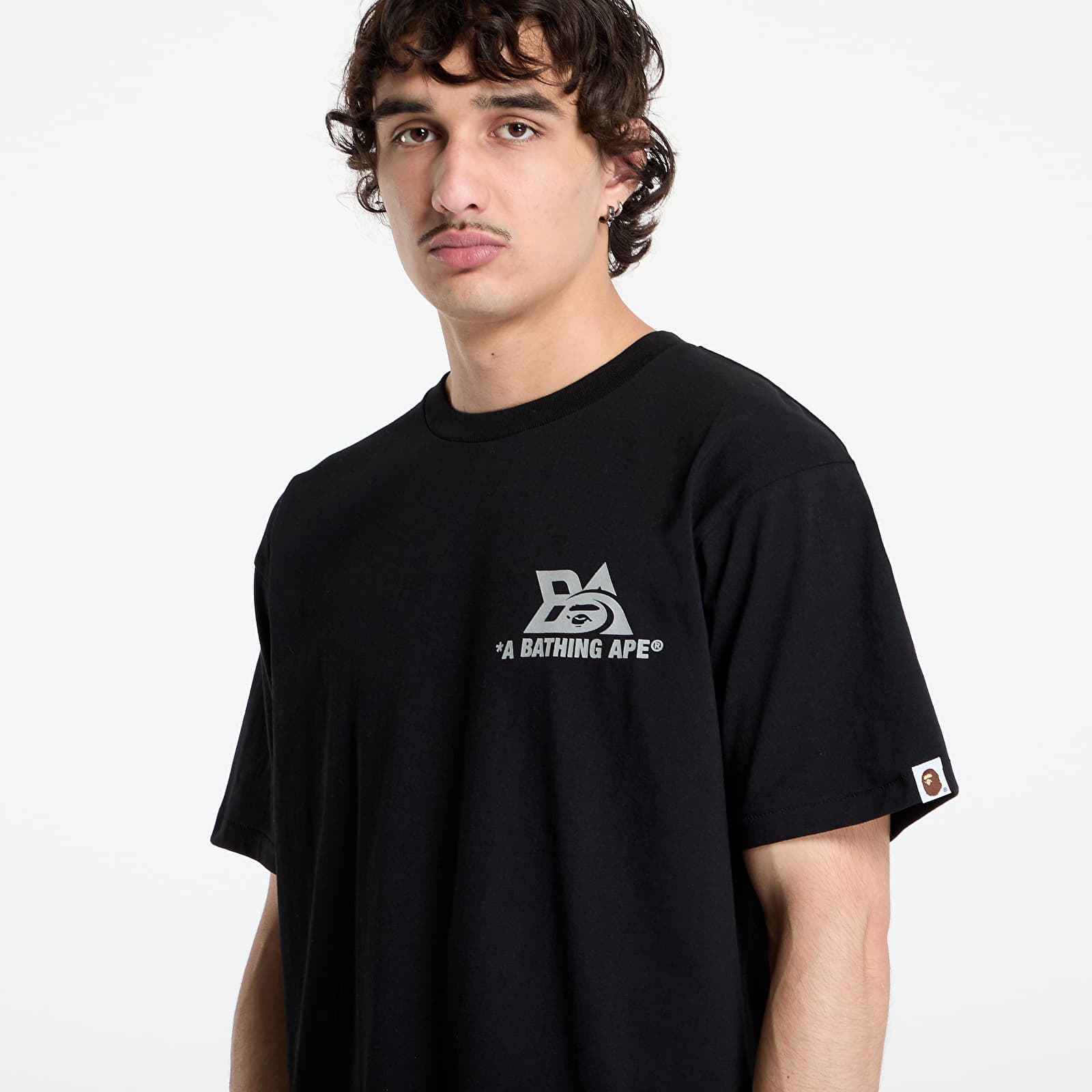 T-shirts A BATHING APE Reflector Tech Logo Tee UNISEX Black