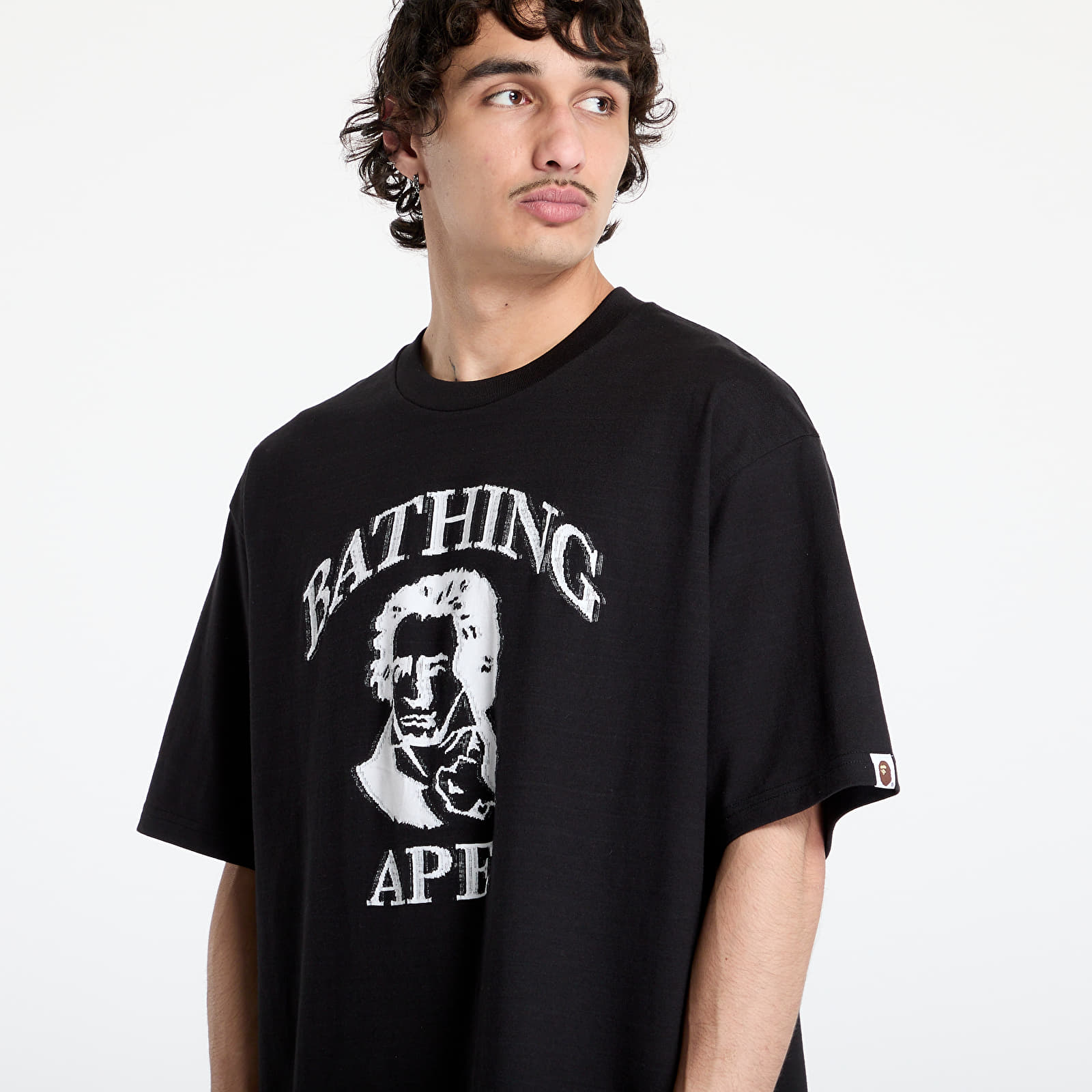 Tricouri  A BATHING APE Beethoven Graphic Relaxed Fit Tee UNISEX Black