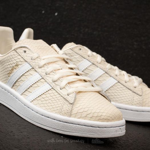 Women's shoes adidas Campus W Cream White/ Ftw White/ Gold Metallic  (CQ2104) | Footshop