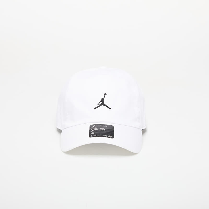Jordan Club Unstructured Curved-Bill Hat White/ Black