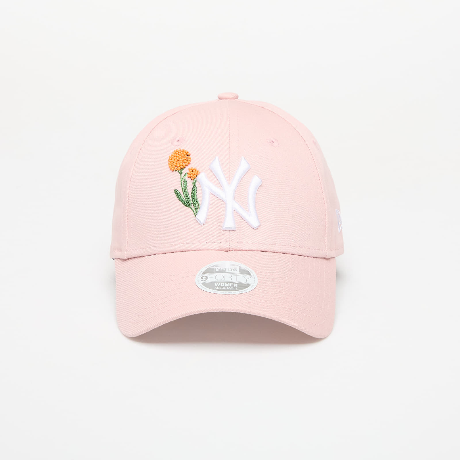 Capac New Era New York Yankees Womens MLB Beaded 9FORTY Adjustable Cap Pastel Pink Universal