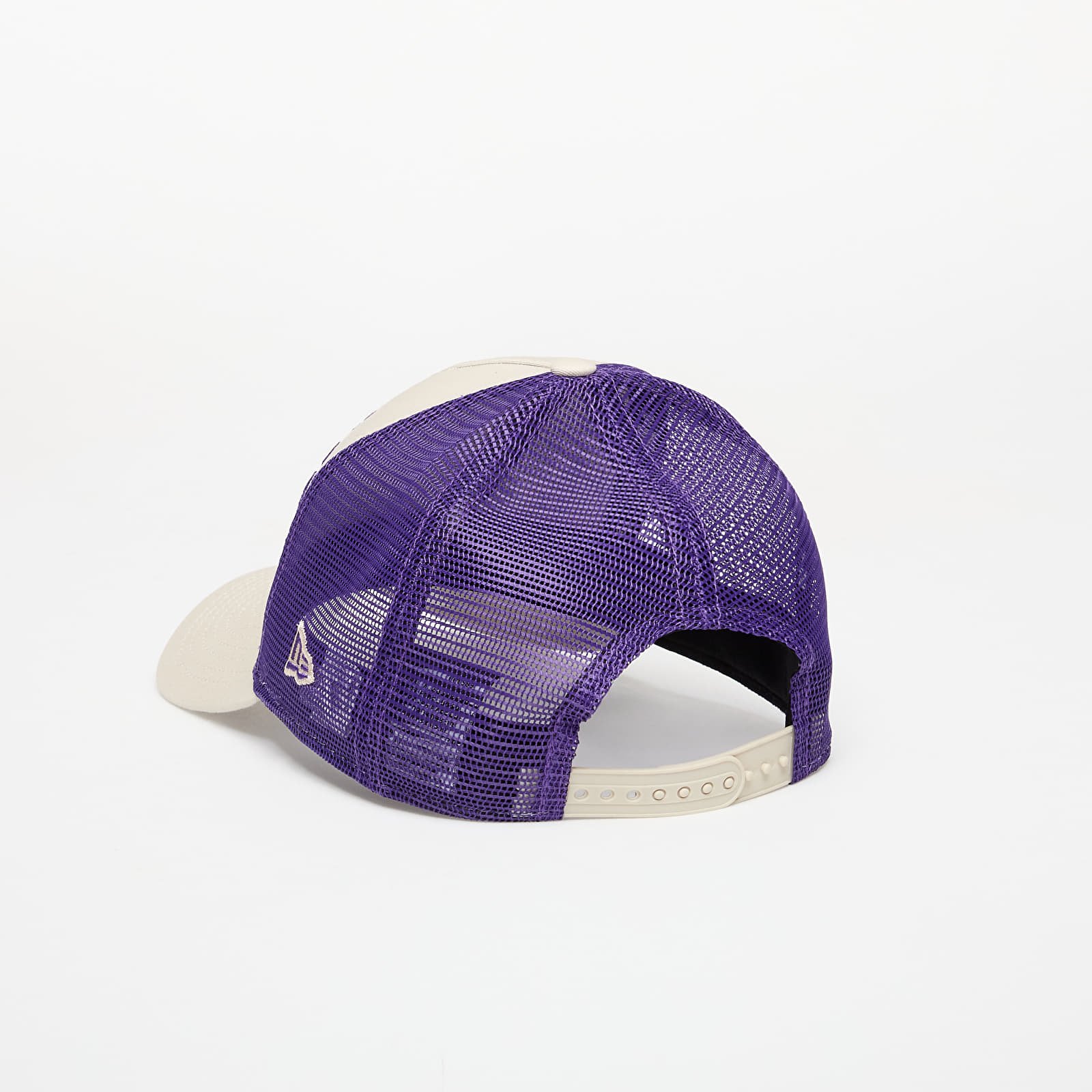 Gorras New Era Los Angeles Lakers NBA Script 9FORTY E-Frame Trucker Adjustable Cap Cream