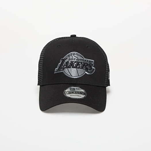 New Era Los Angeles Lakers NBA 9FORTY Trucker Adjustable Cap Black