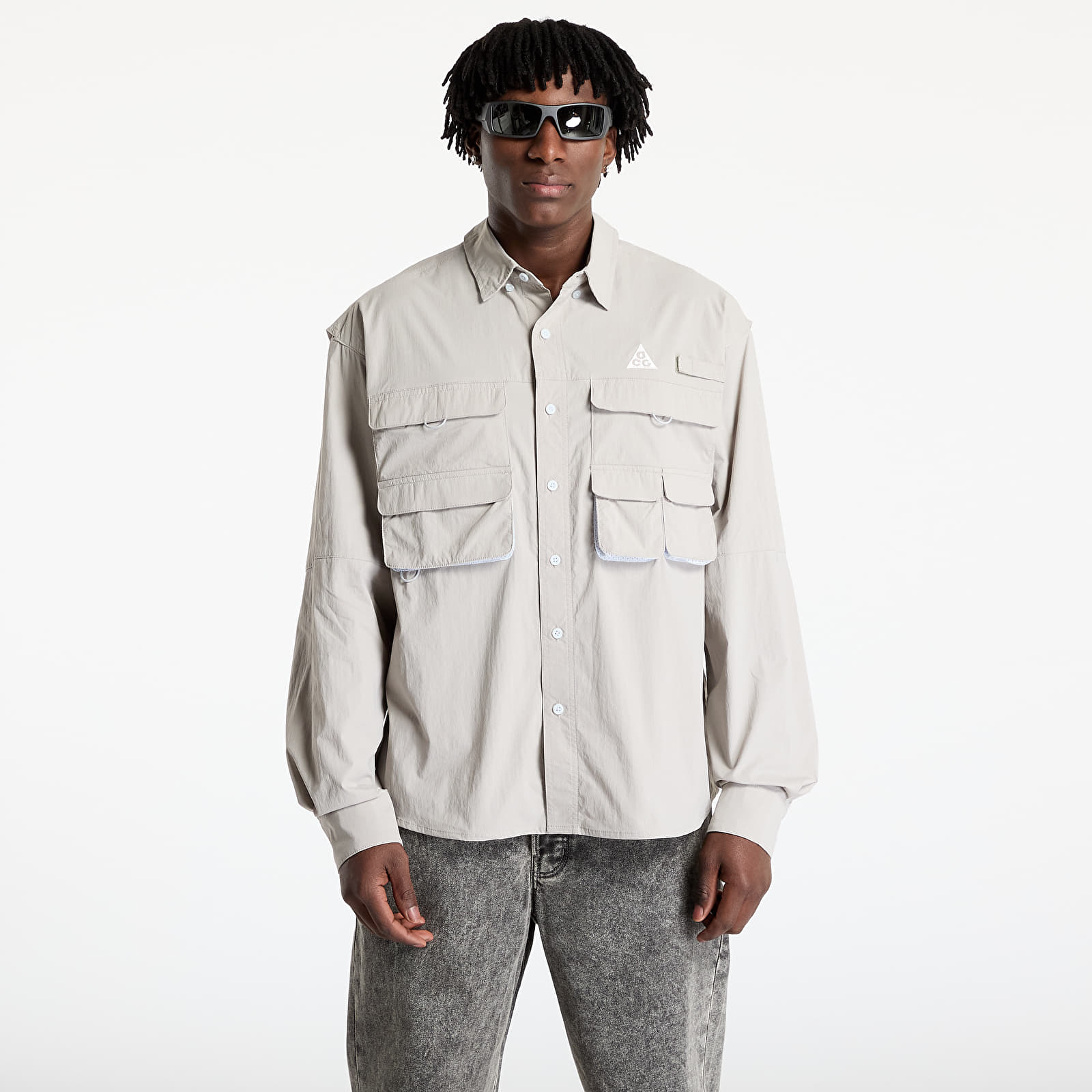 Overhemden Nike ACG "Orb Weaver" Dri-FIT ADV UV Long Sleeve Shirt College Grey/ Football Grey/ Summit White