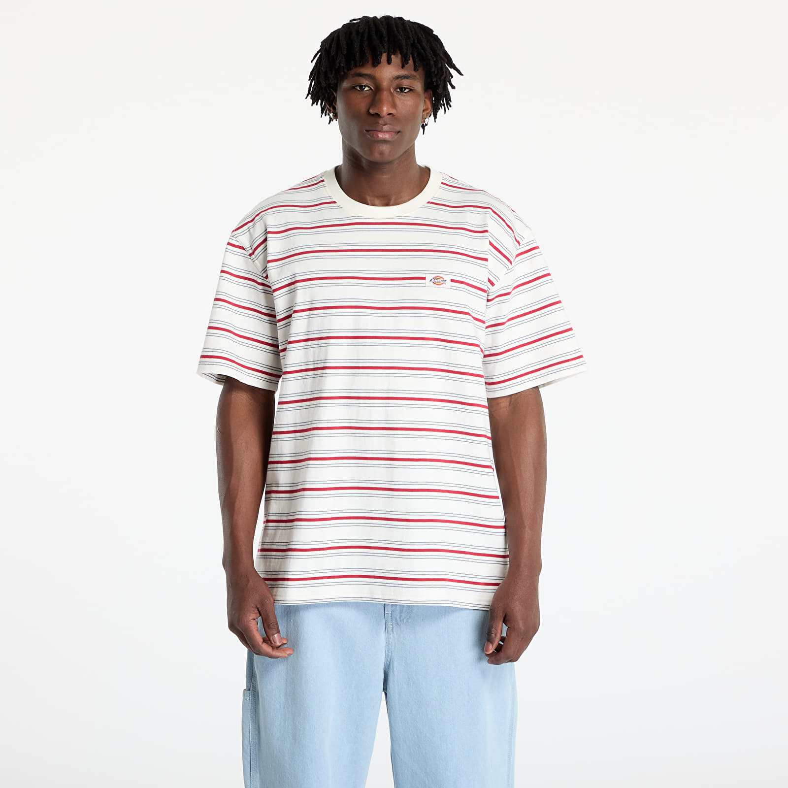 T-shirt Dickies Lewistown Stripe Short Sleeve Tee Egret S