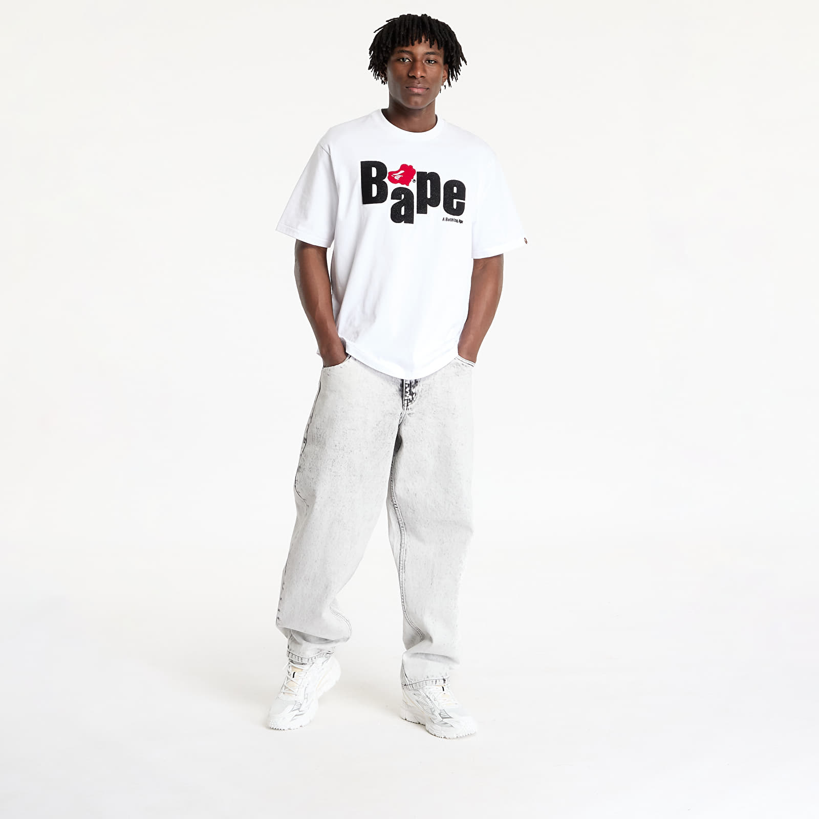 Džinsi DIME Classic Baggy Denim Pants Smoke White