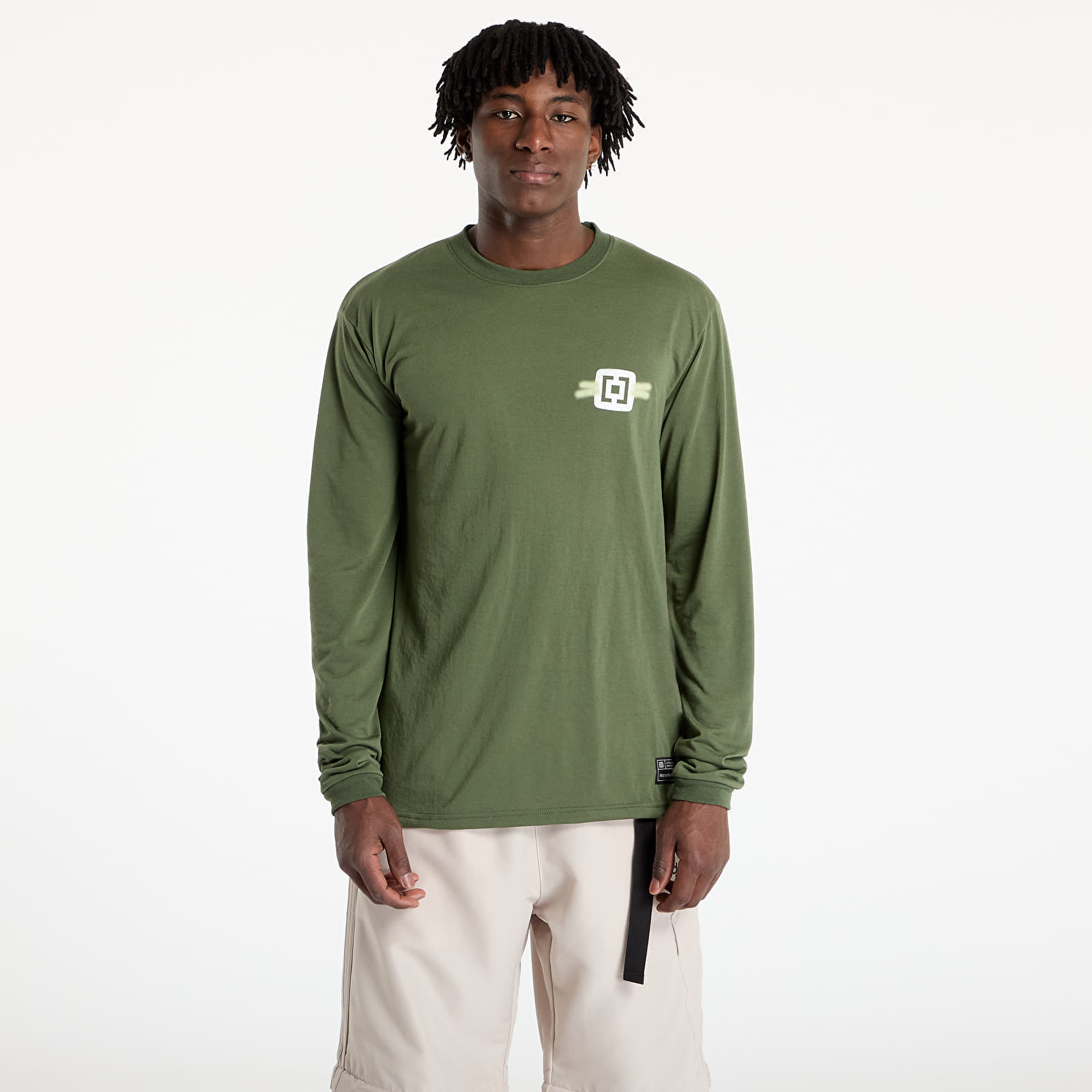 Tricou Horsefeathers Fury Long Sleeve Bike Jersey Thyme L