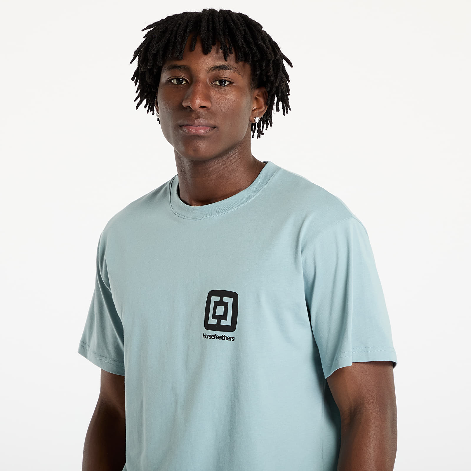 Camisetas Horsefeathers Mini Logo T-Shirt Blue Haze