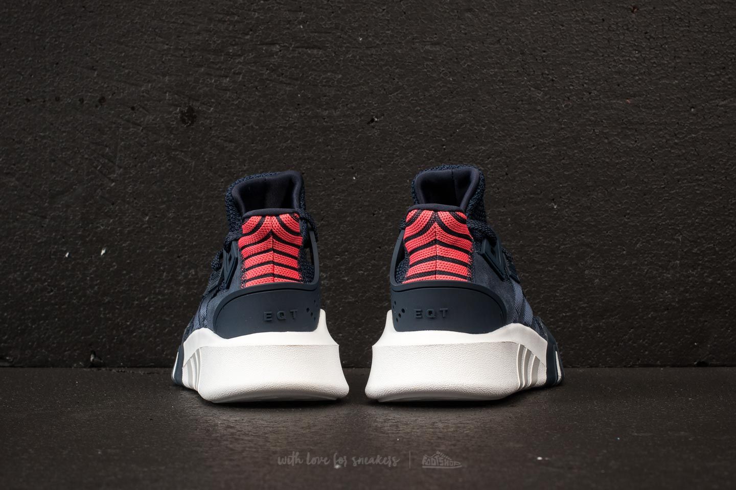 Adidas originals eqt bball adv drops store in navy e amp real coral