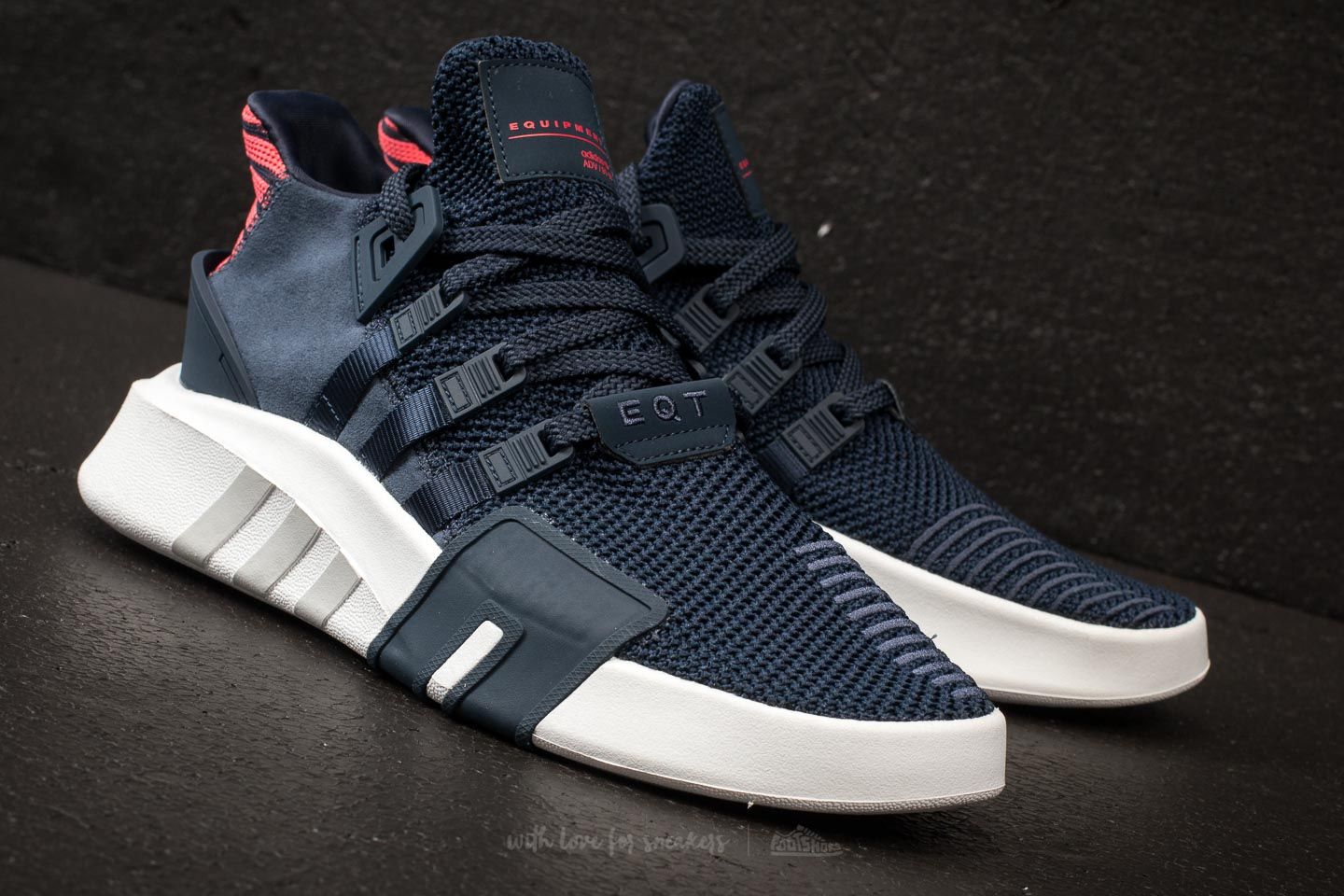 Men s shoes adidas EQT Bask ADV Collegiate Navy Collegiate Navy Real Coral Footshop