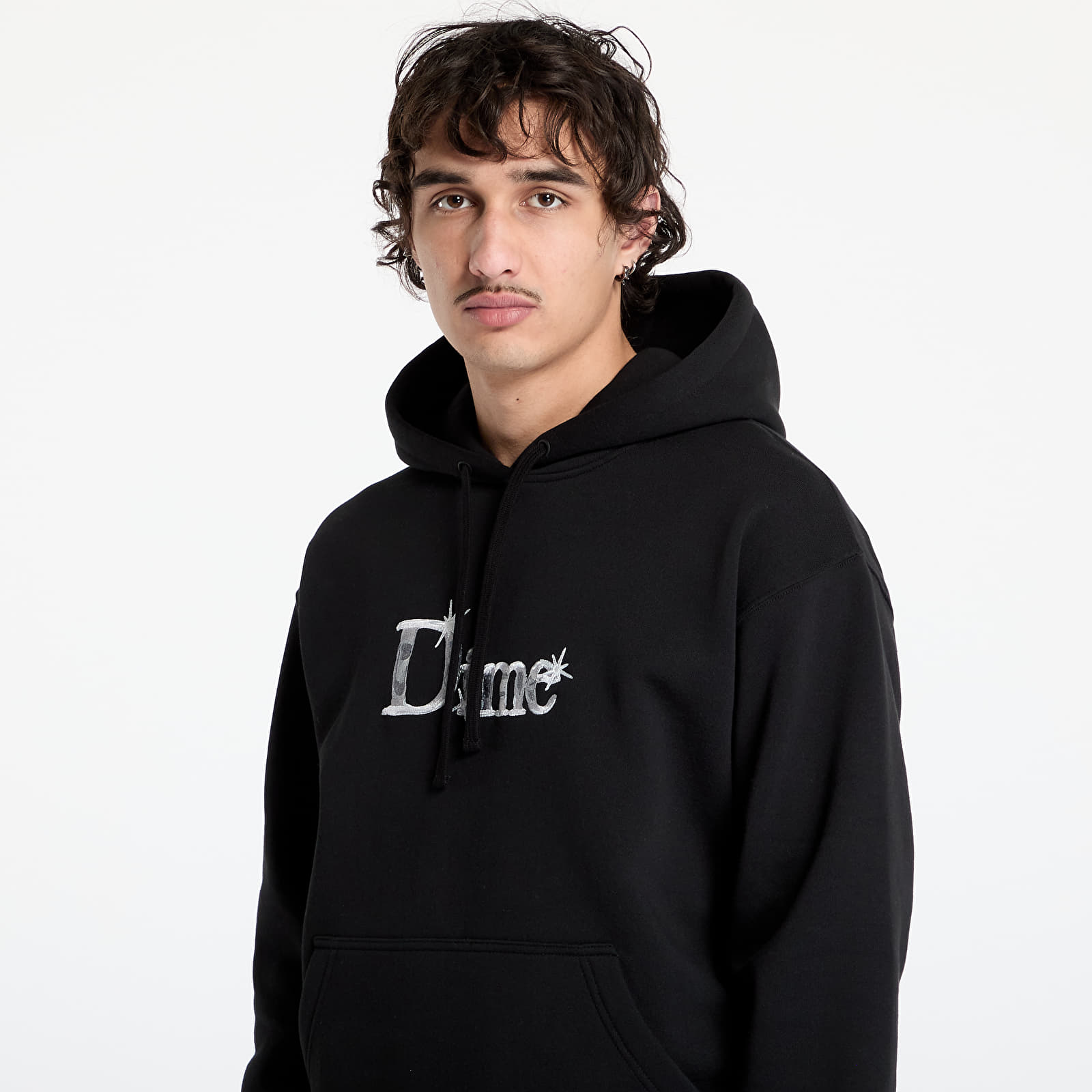 Kapuutsikud ja kampsunid DIME Classic Shiny Hoodie UNISEX Black