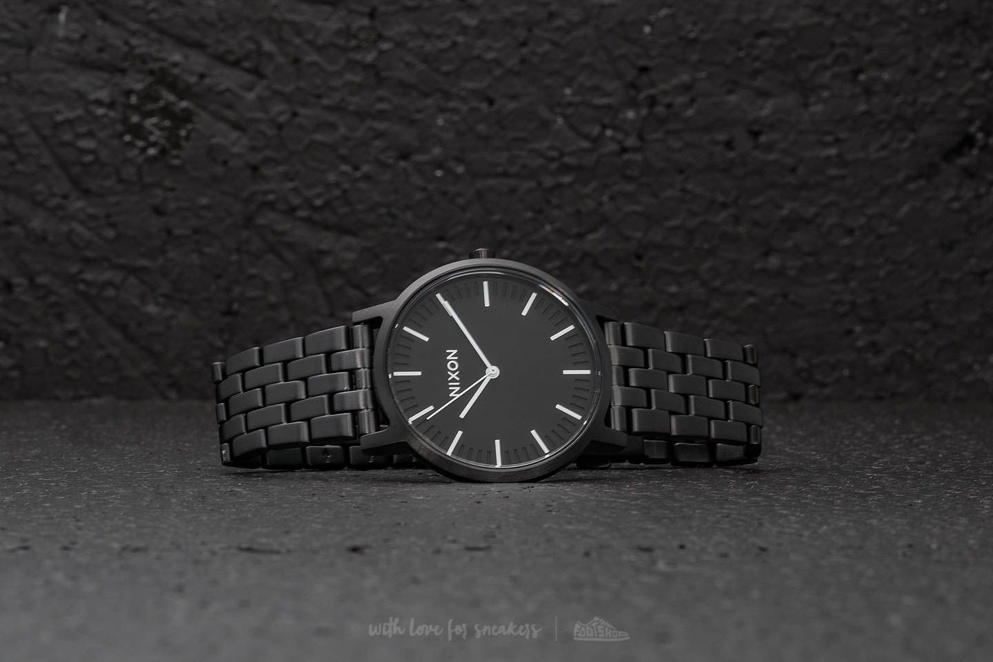 Watches Nixon Porter All Black White Footshop