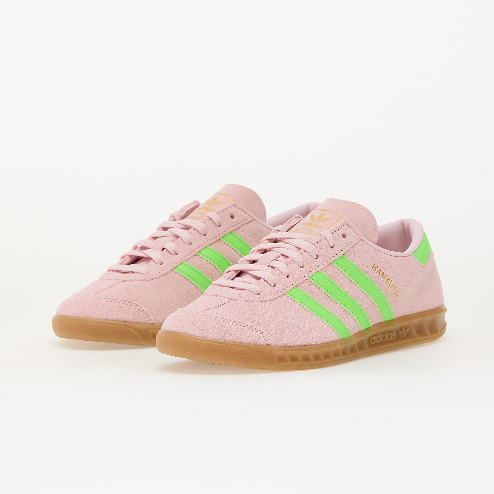 Women's shoes adidas Hamburg W Clear Pink/ Semi Green/ Gold Metallic