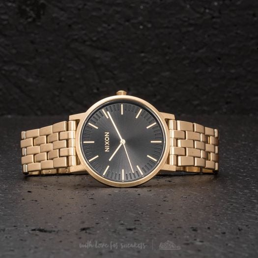 Nixon porter shop gold black