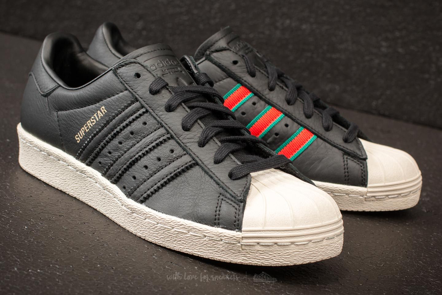 Superstar 80s dlx heren zwart 2025