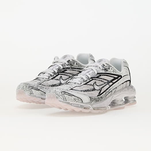 【Nike】★NIKE SHOX RIDE 2 White llic Platinum Sneaker Buty męskie Nike Shox Ride 2 White/ Mtlc Platinum-Black-Flt