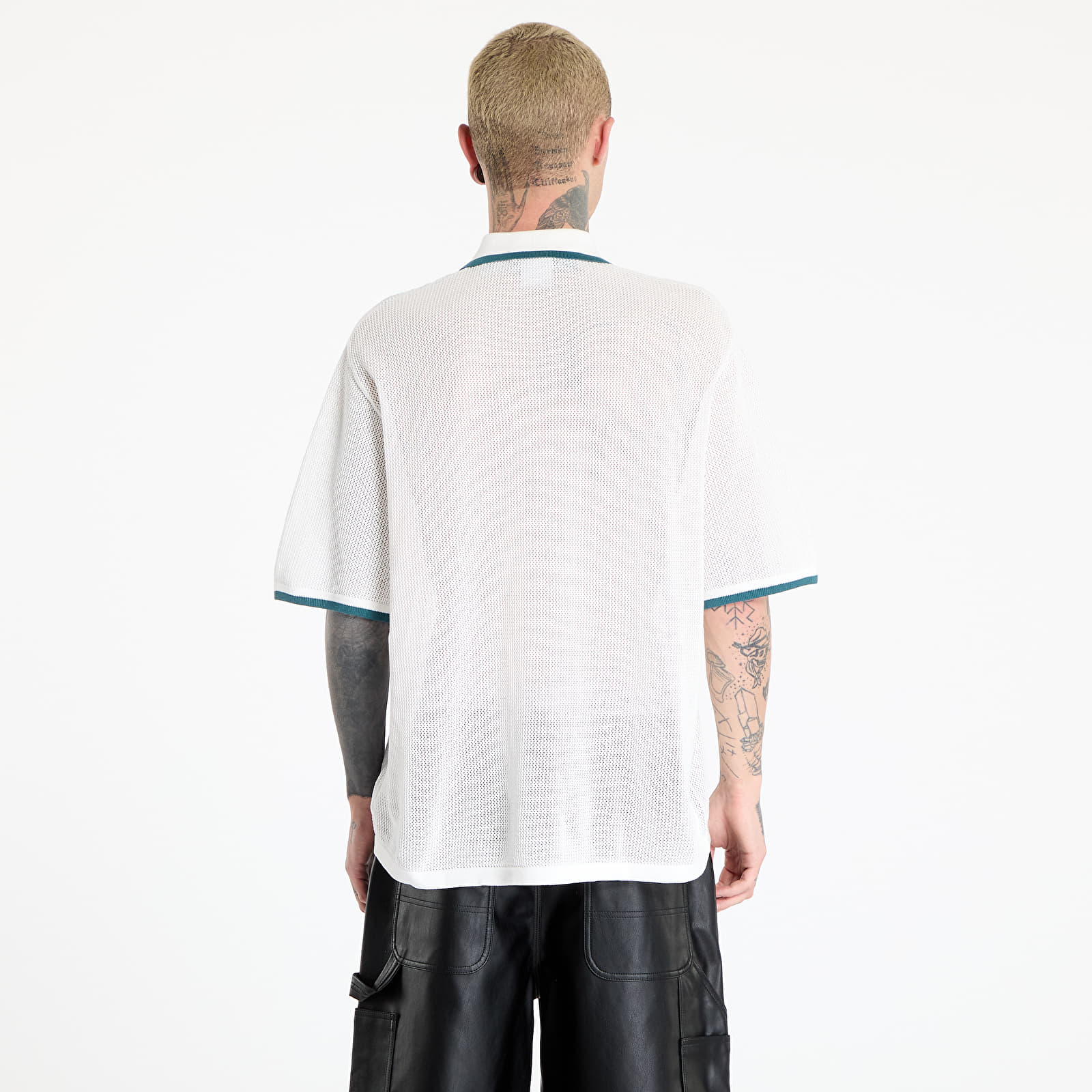Ingek adidas Button Down Knitted Shirt White/ Wonder White