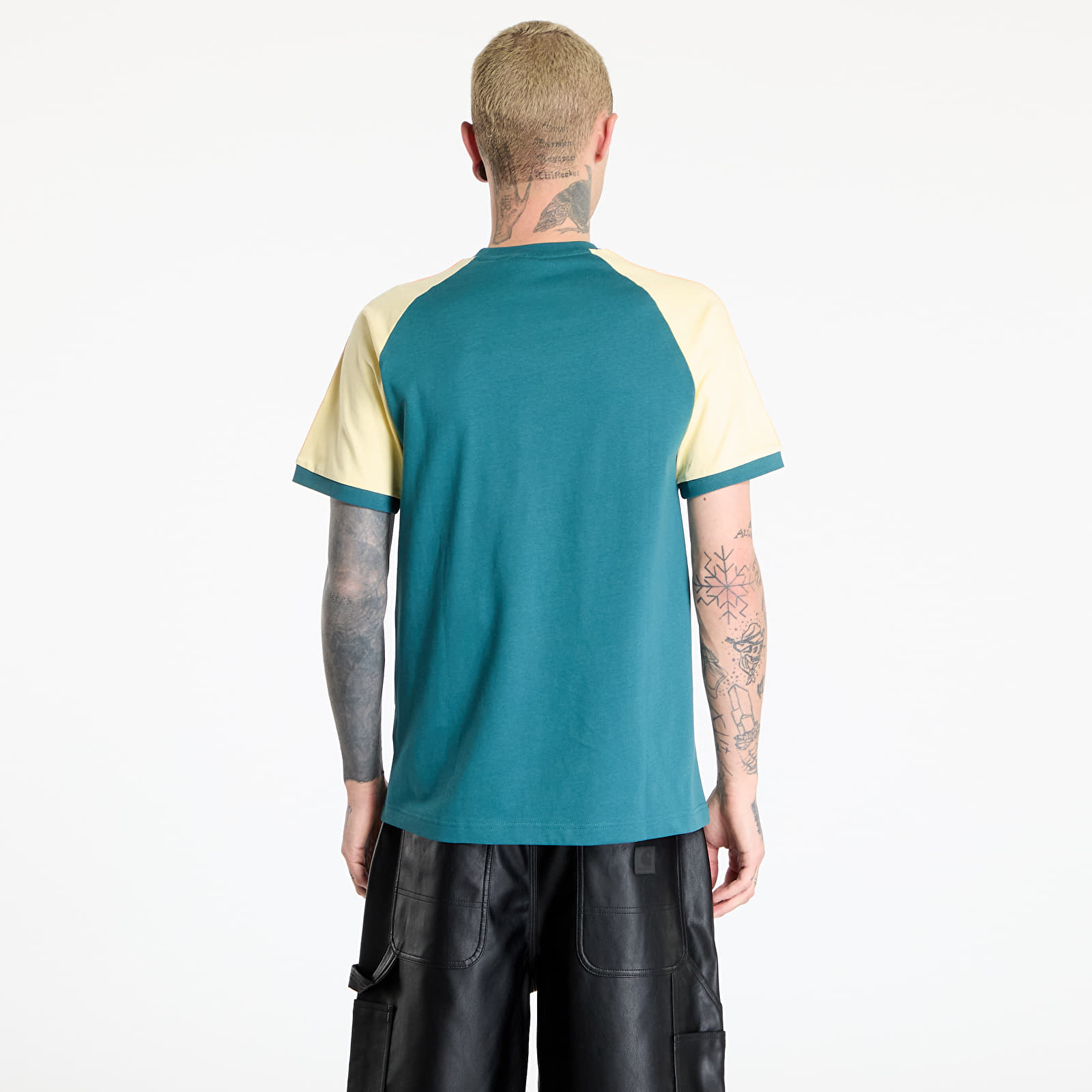 Miesten T-paidat adidas Cali Tee Green/ Tech Green/ Almost Yellow