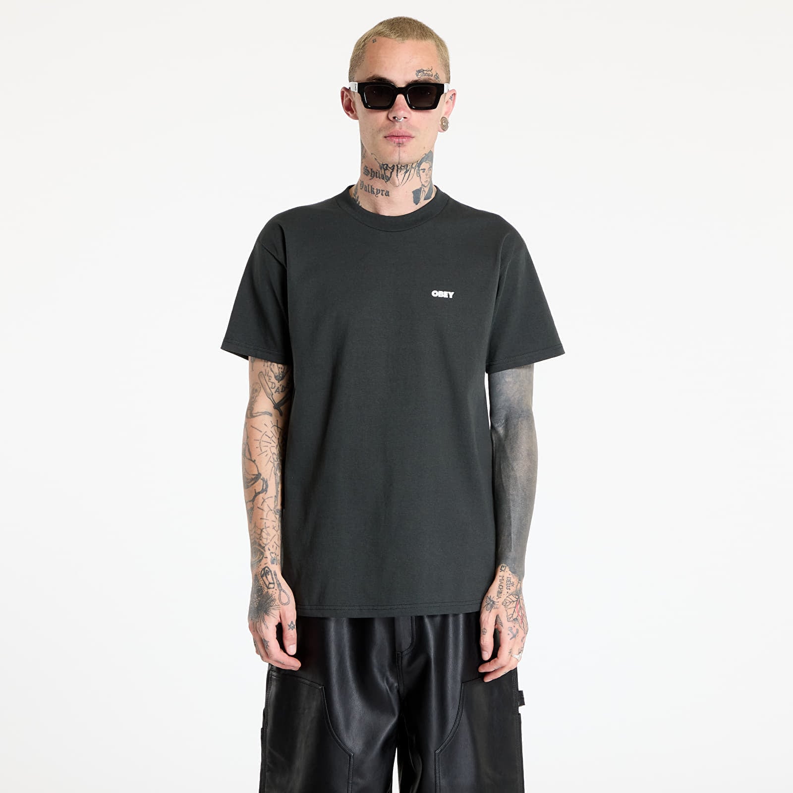 Tricou OBEY Visual Studies T-Shirt Vintage Black XXL