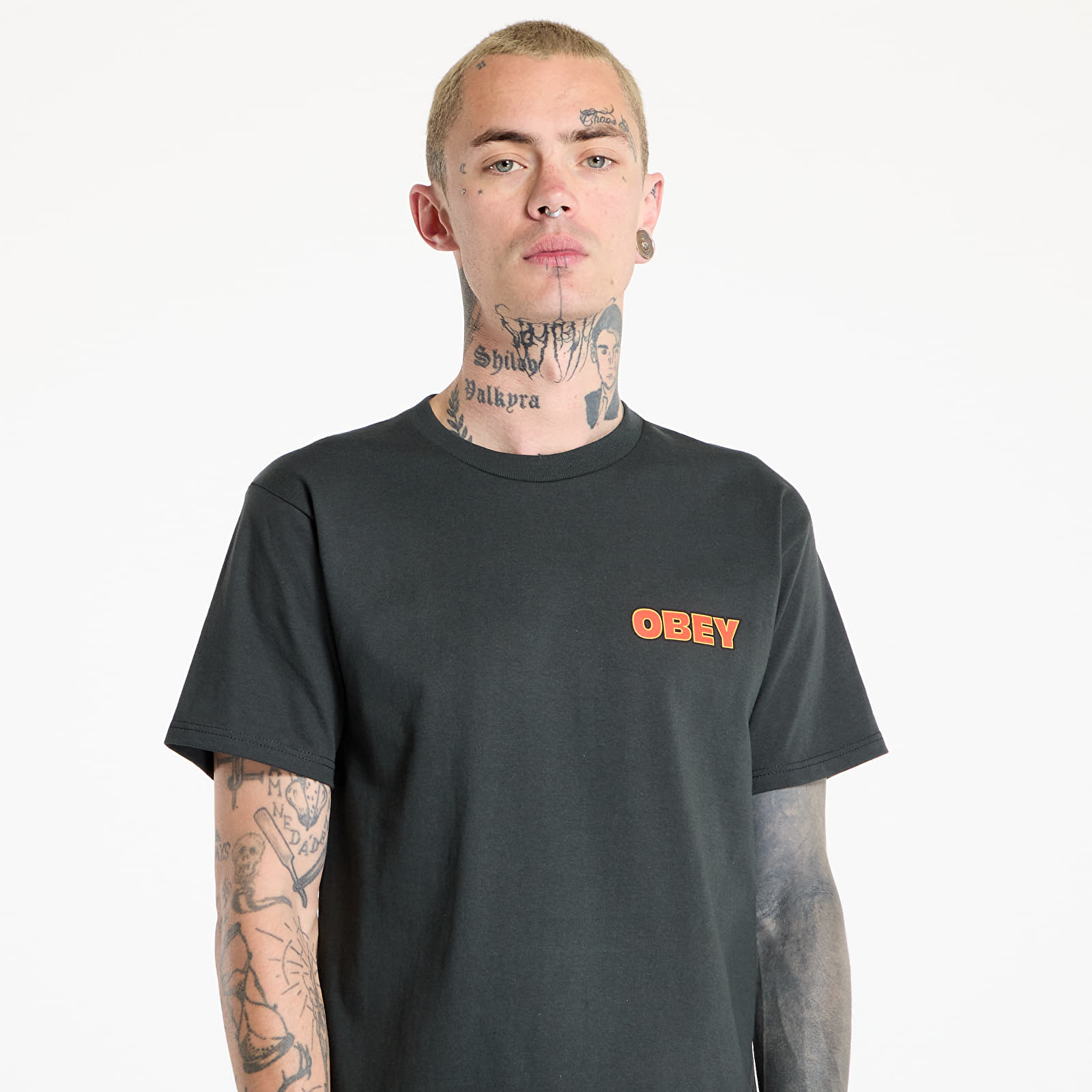 T-skjorter OBEY Star T-Shirt Vintage Black