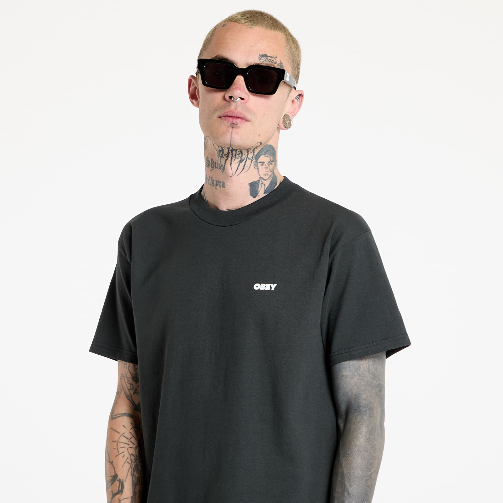 T-shirts OBEY Visual Studies T-Shirt Vintage Black